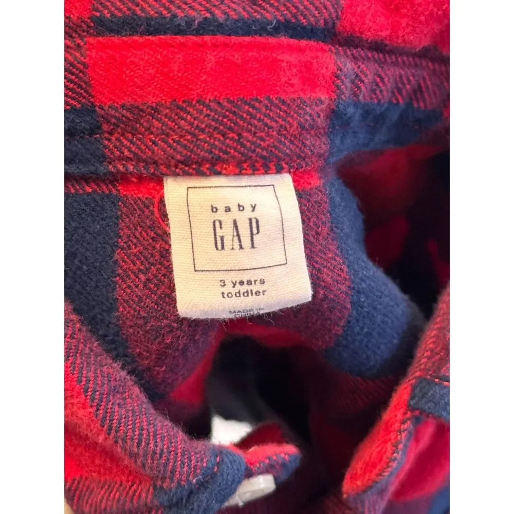 BabyGap Kids Flannel Button Down Shirt 3T